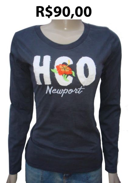 Manga Longa Hollister